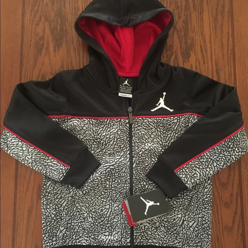 NIKE AIR JORDAN BOYS SIZE 5 FULL ZIP HOODIE!